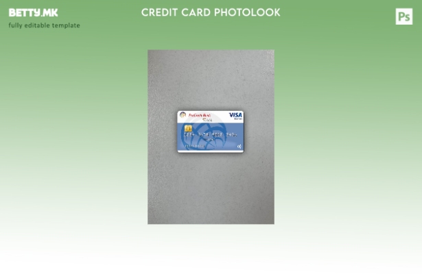 модерен стил Германија ПроКредит Банка VISA Преден шаблон за деловен фото изглед